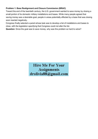 Problem 1 Base Realignment and Closure Commission BRAC To.pdf