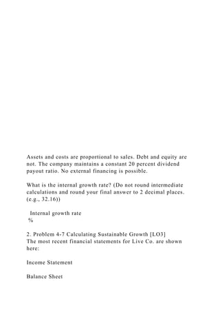 Problem 4-6 Calculating Internal Growth [LO3]The most recent fin.docx