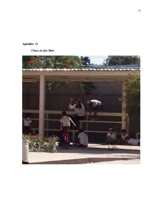 19
Apéndice G
Clase al aire libre
 