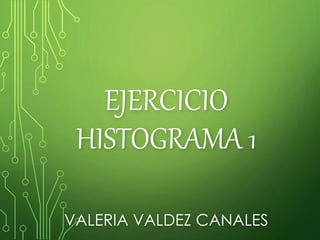 EJERCICIO
HISTOGRAMA 1
VALERIA VALDEZ CANALES
 