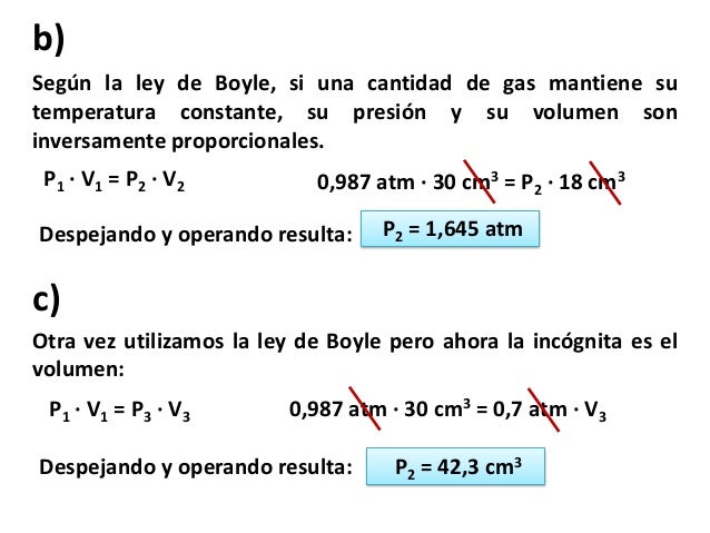 Problema de gases unidades y ley boyle