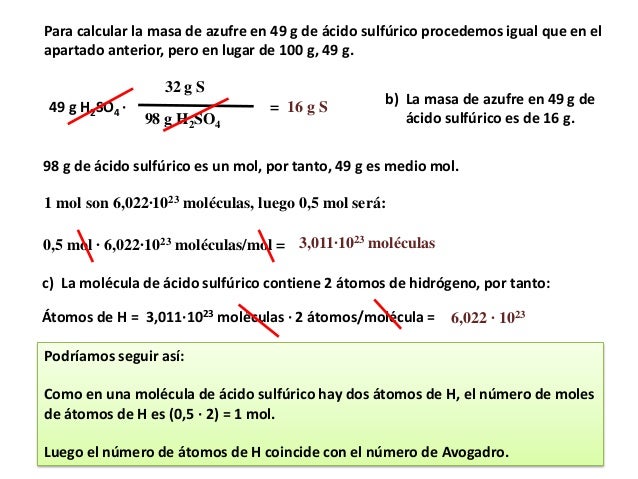 Cuantos Atomos Hay En Un Mol
