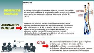 C:T:S Es un complemento remunerativo que compensa
el tiempo de servicios prestado por los
trabajadores. Es un reconocimiento a la
antigüedad laboral para una sola empresa y puede
entregarse por fuente autónoma o heterónoma
 