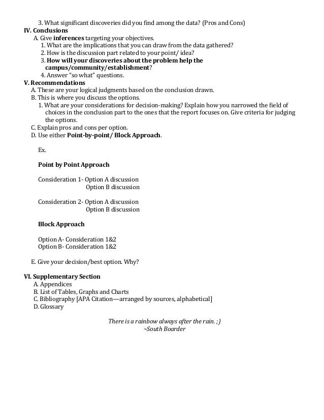 Problem analysis report