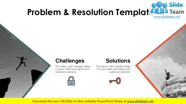 Problem And Resolution PowerPoint Presentation Slides