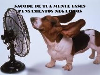 SACODE DE TUA MENTE ESSES
PENSAMENTOS NEGATIVOS