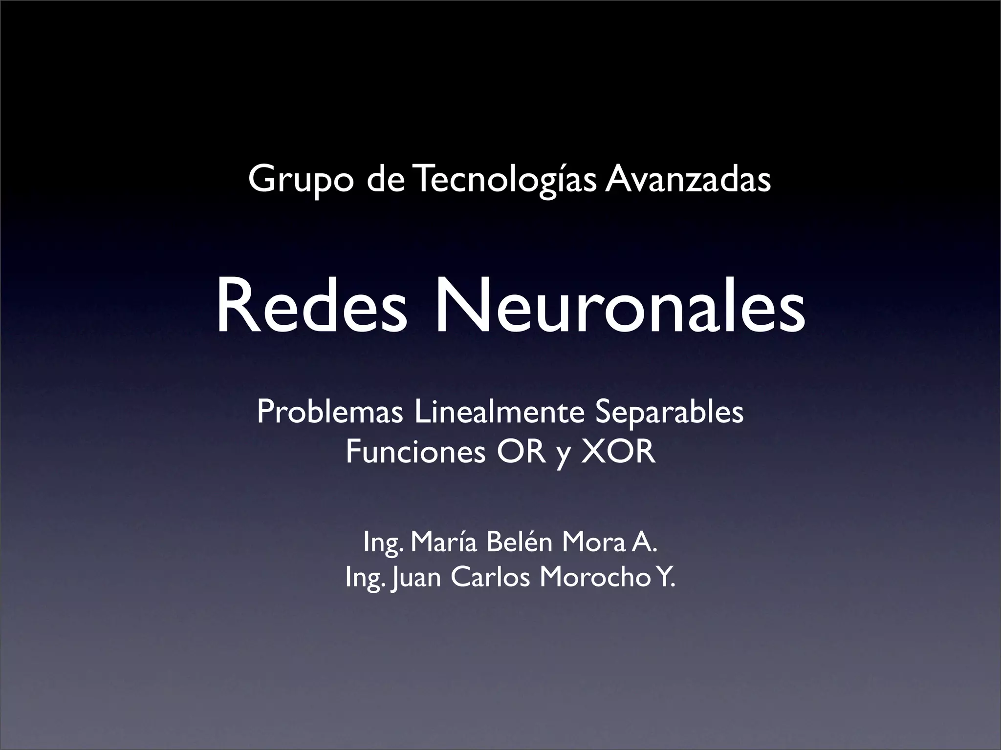 Problemas Linealmente Separables