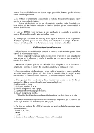 Problemas Propuestos