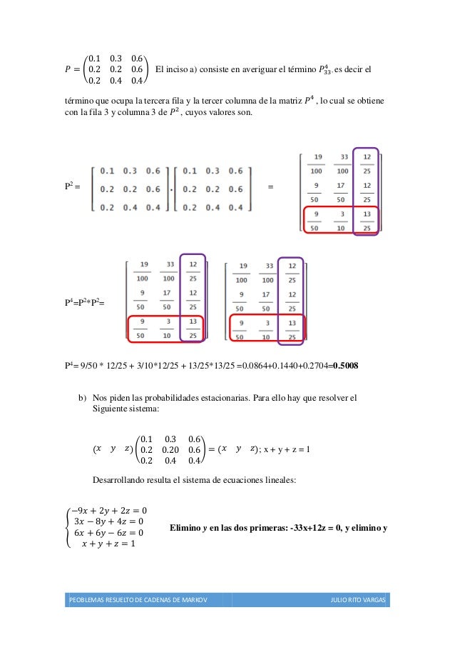 cadenas de markov en c problemas resueltos cadenas de markov cadenas de markov en c problemas resueltos cadenas de markov