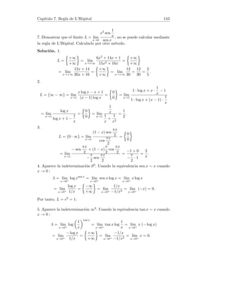 =
3
5
.
9. Como lı́m
n→+∞
xn = lı́m
n→+∞
yn = L, dado   0 existen n1, n2 números
naturales tales que
|xn − L|  , |yn − L|  
 