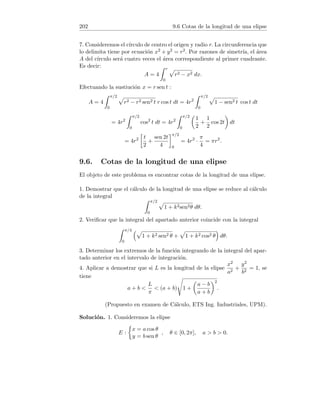 = |x + y| |x − y|  8(/8) = .
4. Sea   0 y x0 ∈ I fijo. Como f es uniformemente continua en I, existe
δ  0 tal que si x ∈ I y |x − x0|  δ se verifica |f(x) − f(x0)|   . Esto
 