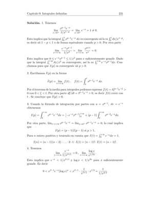 = 3n +
3
n
+
1
n3
≥ 3 (∀n ≥ 1).
La sucesión f(xn)−f(yn) no tiene lı́mite 0, por tanto f no es uniformemente
continua.
8. Supongamos que f no es uniformemente continua. Entonces, existe un
0  0 y dos sucesiones (xn) e (yn) de puntos de [a, b] tales que (xn −yn) → 0
y |f(xn) − f(yn)| ≥ 0 para todo n natural.
Por el teorema de Bolzano-Weierstrass, la sucesión (xn) tiene una subsuce-
sión (xnk
) que converge a un punto x ∈ [a, b]. Puesto que (xn − yn) → 0
tenemos también (xnk
− ynk
) → 0, luego (ynk
) → x.
 