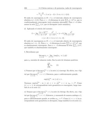 ≤ 0,
lo cual implica que
f0
(x0) = lı́m
x→x0
f(x) − f(x0)
x − x0
= 0.
10. El lı́mite dado presenta una indeterminación del tipo 1+∞, por tanto
A = eλ, siendo:
λ = lı́m
n→+∞
f a + 1
n

f(a)
− 1
!
n.
Ahora bien, log A = λ, es decir:
log A =
1
f(a)
lı́m
n→+∞
f a + 1
n

− f(a)
1
n
.
Si n → +∞, entonces 1/n → 0. Usando la definición de derivada:
log A =
1
f(a)
f0
(a) =
f0(a)
f(a)
.
4.2. Álgebra de derivadas
1. Sean u y v funciones definidas en el intervalo abierto (a, b). Supongamos
que u y v son derivables en x ∈ (a, b). Demostrar que u + v y u − v son
derivables en x y además
(u + v)0
(x) = u0
(x) + v0
(x), (u − v)0
(x) = u(x) − v0
(x).
2. Sean u y v funciones definidas en el intervalo abierto (a, b). Supongamos
que u y v son derivables en x ∈ (a, b). Demostrar que u · v es derivable en x
y además
(u · v)0
(x) = u0
(x)v(x) + u(x)v0
(x).
3. Sean u y v funciones definidas en el intervalo abierto (a, b). Supongamos
que u y v son derivables en x ∈ (a, b) y que v(x) 6= 0. Demostrar que u/v es
derivable en x y además:
u
v
0
(x) =
u0(x)v(x) − v0(x)u(x)
(v(x))2 .
 