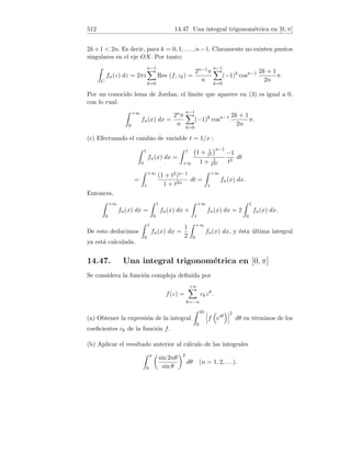 134 7.1 Lı́mites de funciones por la definición
Es decir, tomando δ = 3/2, se verifica |(2x/3 − 1) − 1/3|   si |x − 2|  δ,
luego lı́mx→2 (2x/3 − 1) = 1/3.
c) Sea   0. Entonces,
 