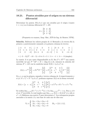 Capı́tulo 8. Integrales indefinidas 147
Una primitiva de |x| en el intervalo (−∞, +∞) es F(x) y por tanto, todas son
de la forma F(x) + C con C constante. Nótese que F(x) se puede expresar
en la forma x |x| /2, por tanto:
Z
|x| dx =
x|x|
2
+ C.
8.2. Integrales inmediatas
1. Calcular las integrales inmediatas
a)
Z
2x
3x2 + 1
dx. b)
Z
3x
√
2x2 + 1
dx. c)
Z
x sen x2
dx.
2. Calcular las integrales:
a)
Z
dx
6 + 5x2
dx. b)
Z
x2
5x3
dx. c)
Z
e3 cos x
sen x dx.
3. Calcular:
a)
Z
sen2
x dx. b)
Z
cos2
x dx. c)
Z
(sen x + cos x)2
dx.
4. Calcular:
a)
Z
3x + 5
x + 6
dx. b)
Z
x3
x2 + 1
dx. c)
Z
ex
cos2 ex
dx.
Solución. 1. a) Usando (log u) = u0/u :
Z
2x
3x2 + 1
dx =
2
6
Z
6x
3x2 + 1
dx =
1
3
log(3x2
+ 1) + C.
b) Usando (
√
u) = u0/(2
√
u) :
Z
3x
√
2x2 + 1
dx =
3
2
Z
4x
2
√
2x2 + 1
dx =
3
2
p
2x2 + 1 + C.
c) Usando (cos u)0 = −u0 sen u :
Z
x sen x2
dx = −
1
2
Z
(−2x) sen x2
dx = −
cos2 x
2
+ C.
2. a) Usaremos la fórmula (arctan u)0 = u0(1 + u2) :
Z
dx
6 + 5x2
dx =
1
6
Z
dx
1 +
5x2
6
dx =
1
6
Z
dx
1 +
√
5
√
6
x
!2
 