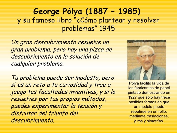 Como Plantear Y Resolver Problemas George Polya Pd | ceptchysacas1981's Ownd