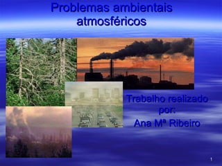 Problemas ambientais atmosféricos Trabalho realizado por: Ana Mª Ribeiro 
