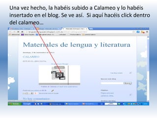 Una vez hecho, la habéis subido a Calameo y lo habéis
insertado en el blog. Se ve así. Si aquí hacéis click dentro
del calameo…

 