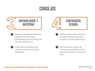 Conversia – Problemas de seguridad en tu correo electrónico | PDF