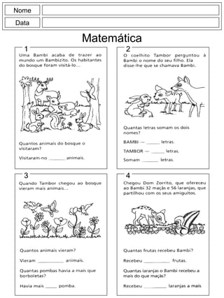 Nome
Data
Matemática
1 2
3 4
 