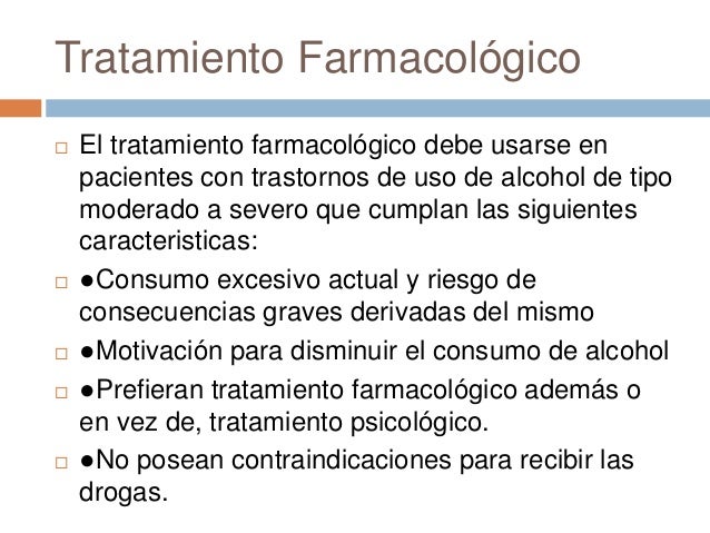 Los preparados del alcoholismo kolme las revocaciones