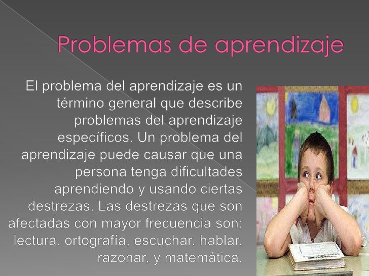 Problemas De Aprendizaje