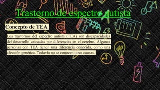 Problemas de aprendizaje el espectro autismo | PPTX