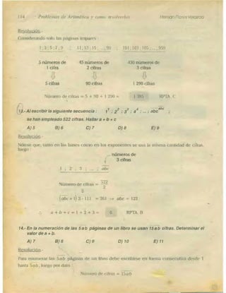 Problemas de aritmetica y como resolverlos