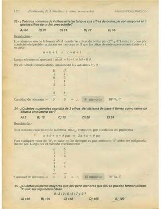 Problemas de aritmetica y como resolverlos