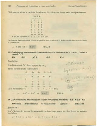 Problemas de aritmetica y como resolverlos