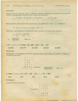 Problemas de aritmetica y como resolverlos