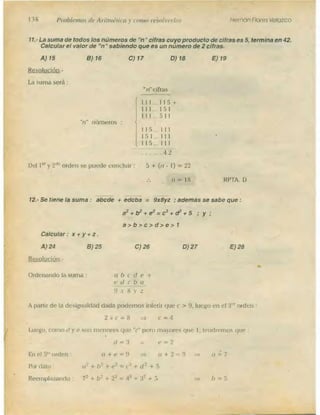 Problemas de aritmetica y como resolverlos