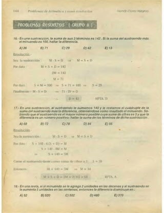 Problemas de aritmetica y como resolverlos