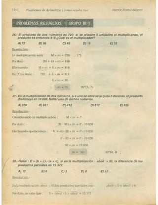 Problemas de aritmetica y como resolverlos