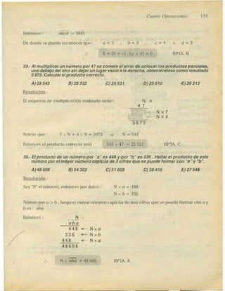 Problemas de aritmetica y como resolverlos
