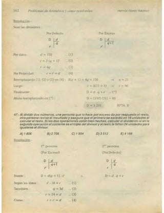Problemas de aritmetica y como resolverlos