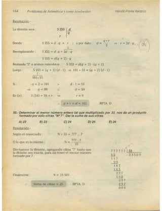 Problemas de aritmetica y como resolverlos