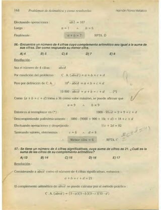 Problemas de aritmetica y como resolverlos