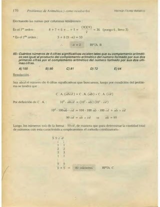 Problemas de aritmetica y como resolverlos