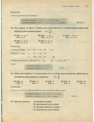 Problemas de aritmetica y como resolverlos