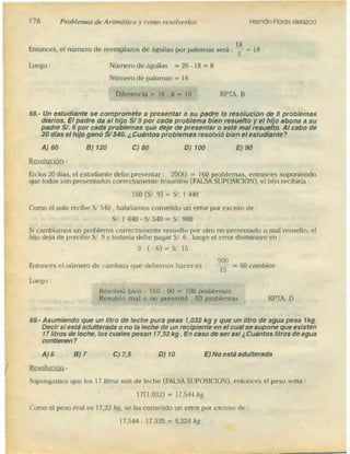 Problemas de aritmetica y como resolverlos