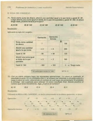 Problemas de aritmetica y como resolverlos