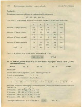 Problemas de aritmetica y como resolverlos