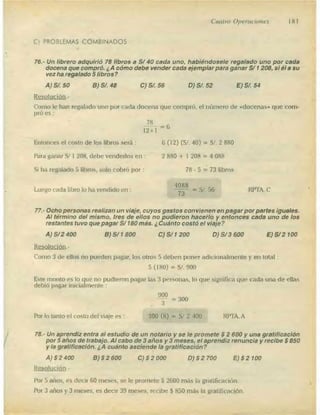 Problemas de aritmetica y como resolverlos