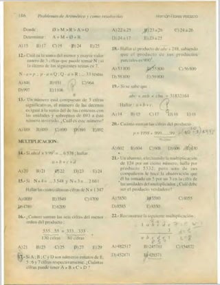 Problemas de aritmetica y como resolverlos