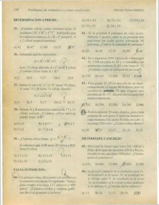 Problemas de aritmetica y como resolverlos