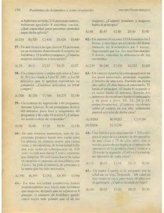 Problemas de aritmetica y como resolverlos