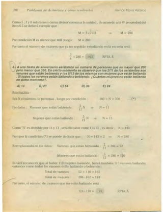 Problemas de aritmetica y como resolverlos