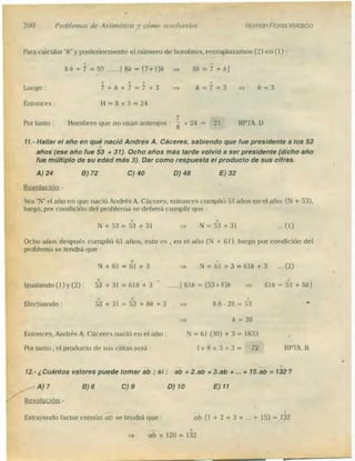 Problemas de aritmetica y como resolverlos