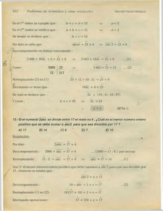 Problemas de aritmetica y como resolverlos